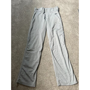Nike Baseball Pants Mens Medium Light Gray Sports Activewear Ankle Lightweight